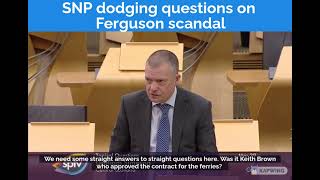 SNP dodging questions on Ferguson scandal