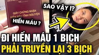 Thấy người yêu ĐI HIẾN MÁU về mặt phờ phạc hỏi ra mới biết VỪA BÁO XONG | Tin 3 Phút