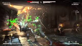 Mortal Kombat X Predator Brutality, X-Ray, and Fatality