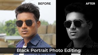 Black Background photo editing tutorial 🤯😍 || Black portrait photo editing #artistrajk