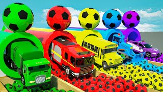 5 Little Monkeys Song - Cars get Colored in Shapes by Concrete Mixers | Nursery Rhymes & Kids Songs