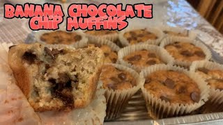 Banana Chocolate Chip Muffins