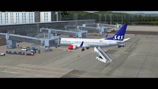 SCANDINAVIAN ENVA Takeoff RWY09  x ESSA