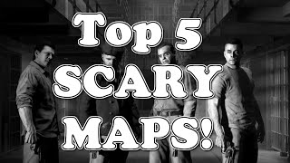 Top 5 "MOST SCARY MAPS" in COD Zombies - Black Ops 2, Black Ops 1, and World at War Zombies