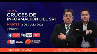 CRUCES DE INFORMACIÓN DEL SRI l Cultura Tributaria - EN VIVO