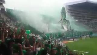 Frente Radical VerdeBlanco Recibimiento Clasico Vs America 20/03/2017