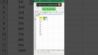 Excel Pro Trick: Number Sequence in Excel #shorts #viral #youtubeshorts