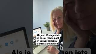 Ala je snel succes wil…zijn social media niet de juiste marketing kanalen. Het kost tijd