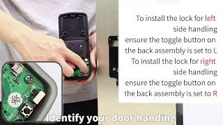 Installation of M7BZ smart door lock