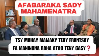 TSY NATAO T@ TENY GASY AFABARAKA SADY MAHAMENATRA HOTRIZAO NY DÉPUTÉ NY MALAGASY