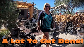 Running Out Of Time! Getting RV Home Base Ready For Friends & My Birthday Party | Off Grid Living