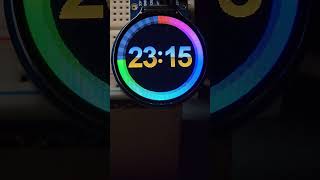 Arduino Pro Mini Clock on round 1.28" GC9A01A IPS Display