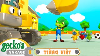 Dịch Vụ Của Máy Xúc Eric | Xe TảI Dành Cho Trẻ Em | Gecko’s Garage Tiếng Việt