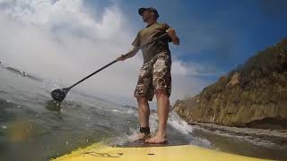 SUP Surfs in Capitola in August