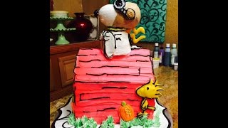 Snoopy Flying Ace Cake / Cake Decorating