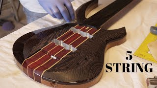 Making a 5 String Padouk-Wenge-Oak Bass