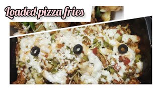 Loaded fries 🍟# Pizza fries #kitchen with Munazza Amir