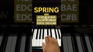 Spring "Four Seasons" - Easy Piano Tutorial