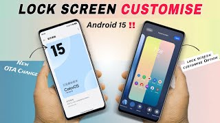 Realme UI 6.0 lock screen customise Features | Android 15 Crazy Features  Enable Android 14 ⚡