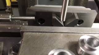 Setting a Vee block up central to the mill spindle