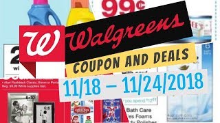 Walgreens Coupon Deals November 18 - 24, 2018