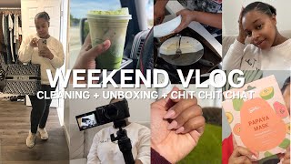 🌟Weekend VLOG🌟- Cleaning Montage +📦 Unboxing Packages + Chit Chat + The Real Me