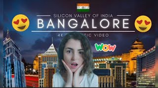 Foreigner reacts to BENGALURU City 4K cinematic video | BANGALORE City  #bengaluru #siliconvalley