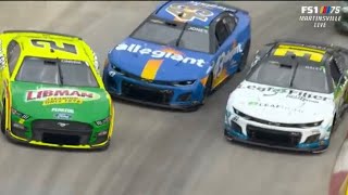 FIRST LAPS OF THE RACE CINDRIC CONTACT - 2023 NOCO 400 NASCAR CUP SERIES