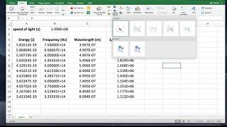 Creating a XY-scatter plot in Excel