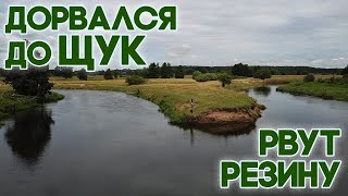 Щука кусает приманки  Рыбалка на спиннинг  Рабочая приманка на щуку. Рыбалка в июле.