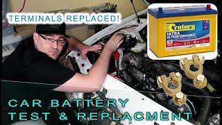 How to replace the car battery + replacing Terminals