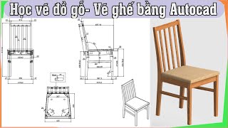 Chair design in autocad | Vẽ ghế 3d autocad - P2  | học vẽ đồ gỗ | học vẽ nội thất | 3D Modeling