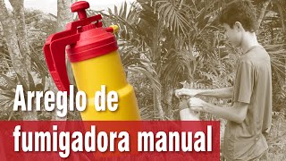 Arreglo de bomba fumigadora o aspersora manual