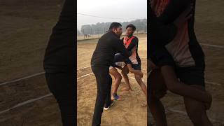 Kabaddi Corner Combination Tackle | Thigh hold + Block #kabaddi #shorts