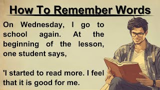 Learn English through stories || How to remember words || Improve your speaking || graded reader