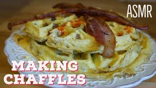 Making Chaffles | ASMR-style