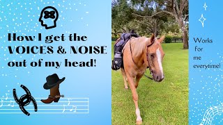 😵‍💫 How to clear out all the NOISE & VOICES in your head ~ try this … IT WORKS! #horse 🐎 #shorts