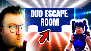 Can we complete the Most DIFFICULT DUO Escape Room in FORTNITE?