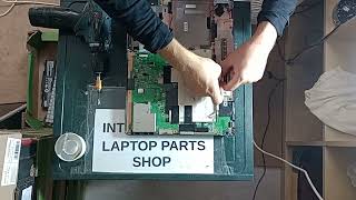 Fujitsu Amilo Pro V3515 disassembly replace LCD screen motherboard keyboard palmrest bottom case.