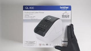 Brother professional label printer QL-800 unboxing ASMR