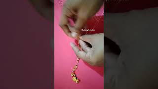 Short Mangalsutra design making at home-92 #shorts