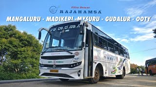 MYSORE to OOTY | KSRTC Rajahamsa Cabin Ride Through Bandipur Tiger Reserve Forest