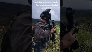 KKB terpantau melalui teropong sniper #tni #polri #shorts #viral