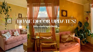 BOHO HOME VLOG 🌷 - replacing bed w/a sleeper sofa! revamping my living area, bathroom/closet DIY! ✨