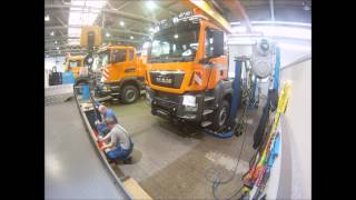 Installation FAPL Anbauplatte auf MAN LKW