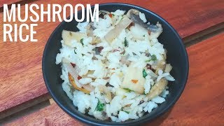 Mushroom Rice | Quick Rice Recipe | Leftover Rice Recipe