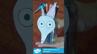 Australian Easter Crafts: Bilby Pencil Holder