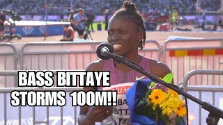 Upset From Gina Mariam Bass Bittaye in the 100m! | Stockholm Diamond League 2024