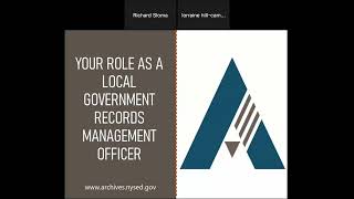 Your Role as Local Government Records Management Officer