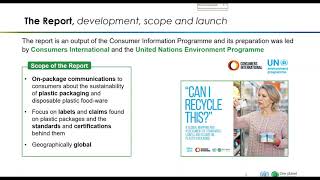 Webinar: Report from One Planet network Consumer Information Programme: “Can I Recycle This?”